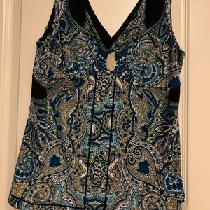 INC tank top with bold design size M, EUC